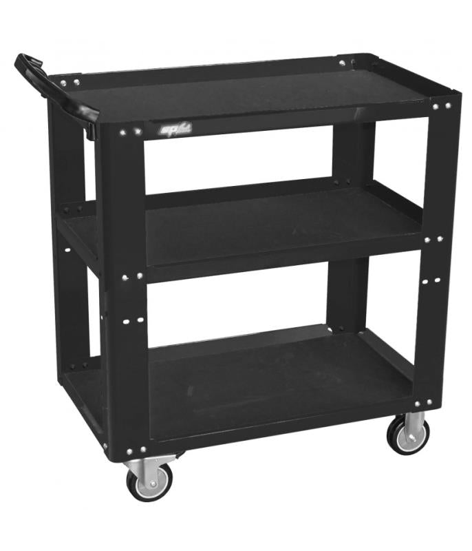 Professional Service Trolley - 3 Shelf - Black