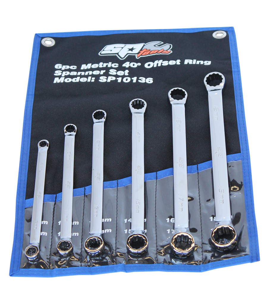 SET SPANNER DOUBLE RING 6PC METRIC