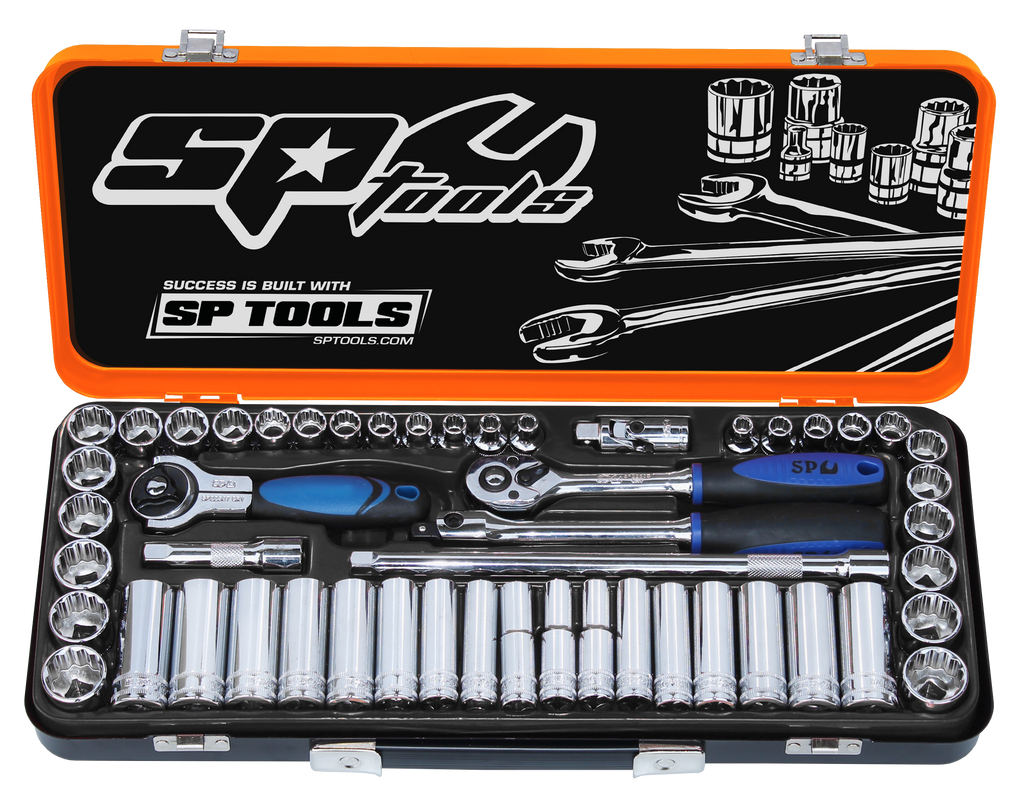 SOCKET SET 3/8" DR 12PT AND 6PT 50PC METRIC/SAE