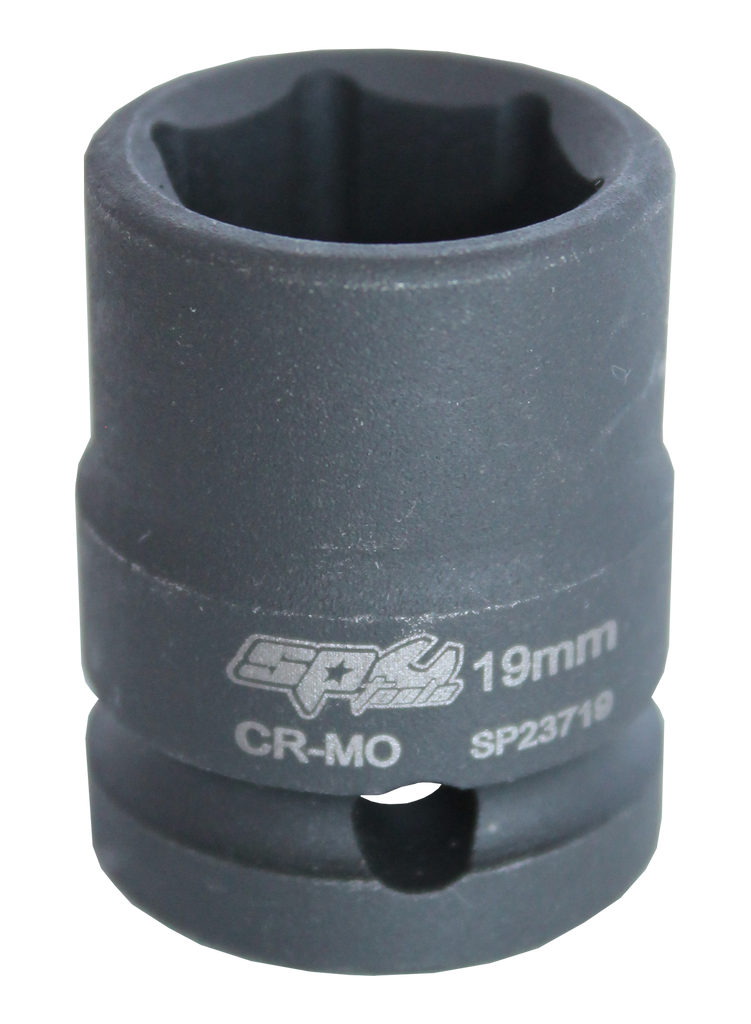 SOCKET IMPACT 1/2" DR 6PT METRIC