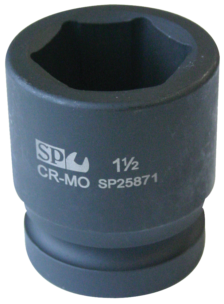 SOCKET IMPACT 2-1/2" DR 6PT METRIC