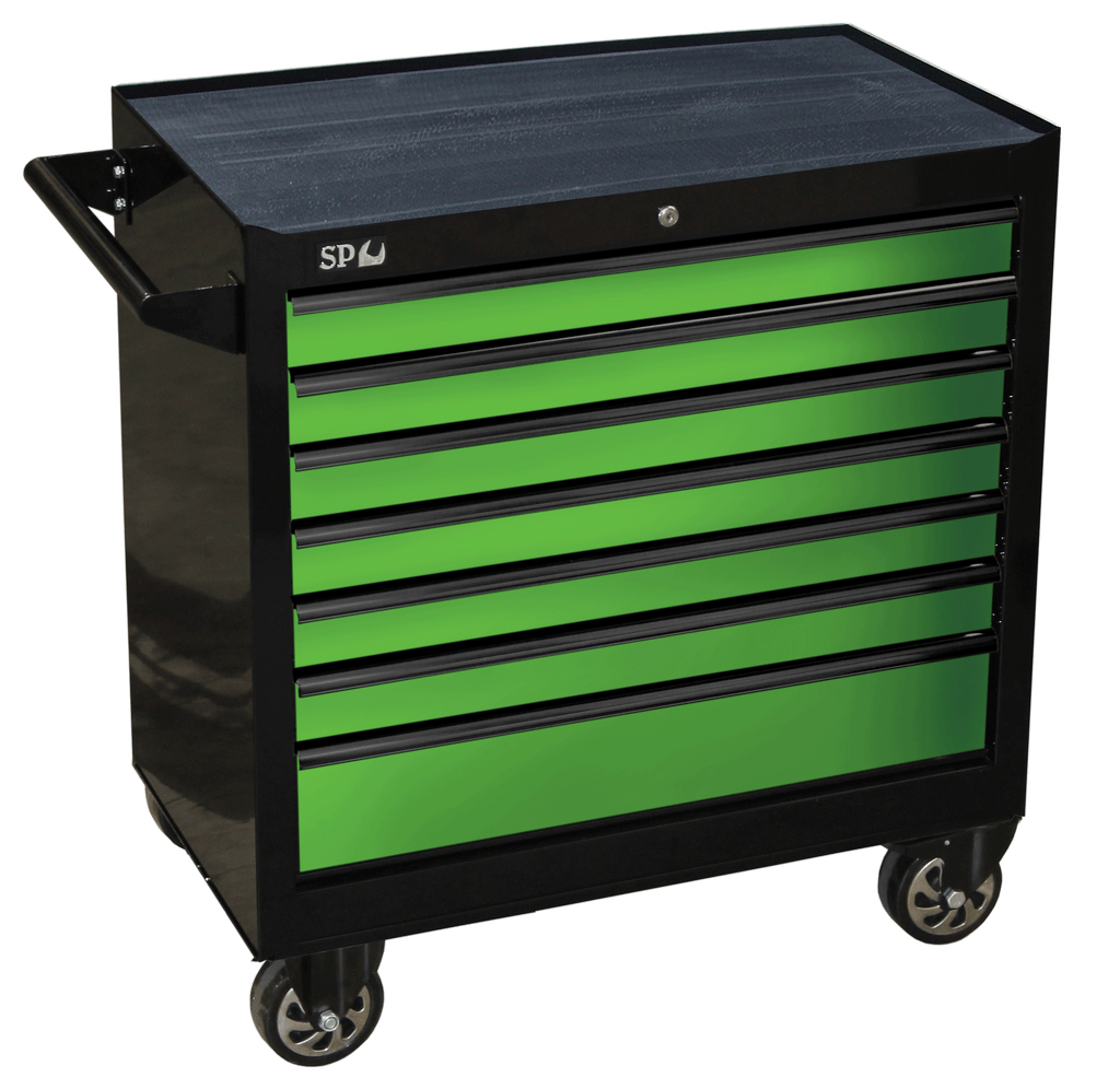 ROLLER CAB BLACK/GREEN 7 DRAWER CUSTOM SUMO