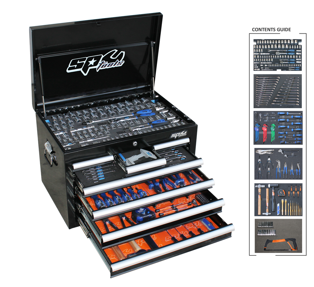 TOOLKIT 254PC METRIC/SAE - BLACK 7 DRAWER CUSTOM