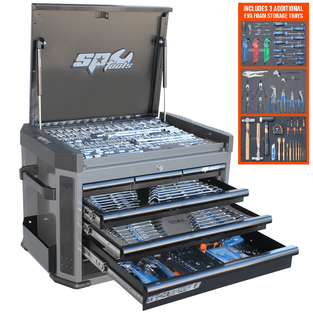 TECH SERIES TOOL KIT 377PC METRIC-SAE IN DIAMOND BLACK