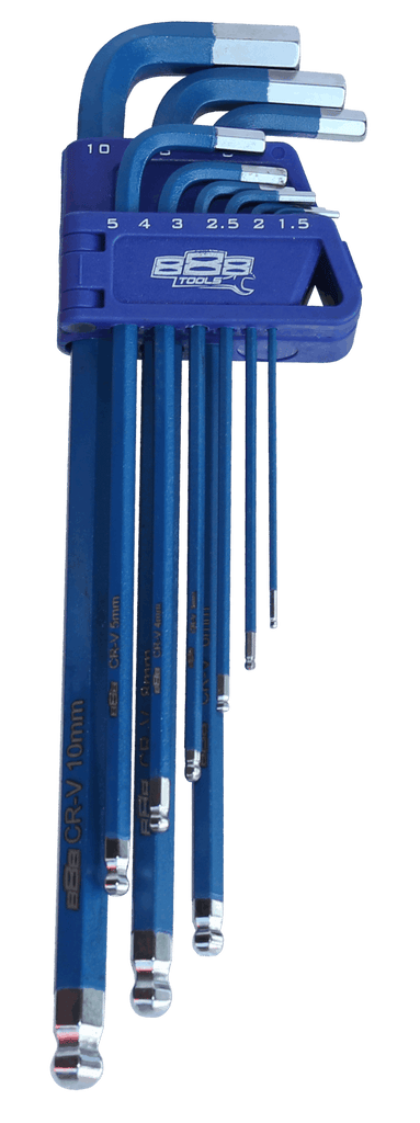 KEY SET 9PC METRIC BALL DRIVE HEX (BLUE)